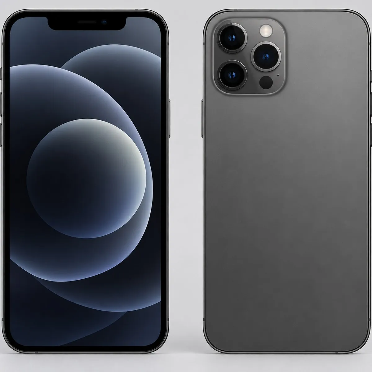Illustration of iPhone 12 Pro Max 256GB in Grey