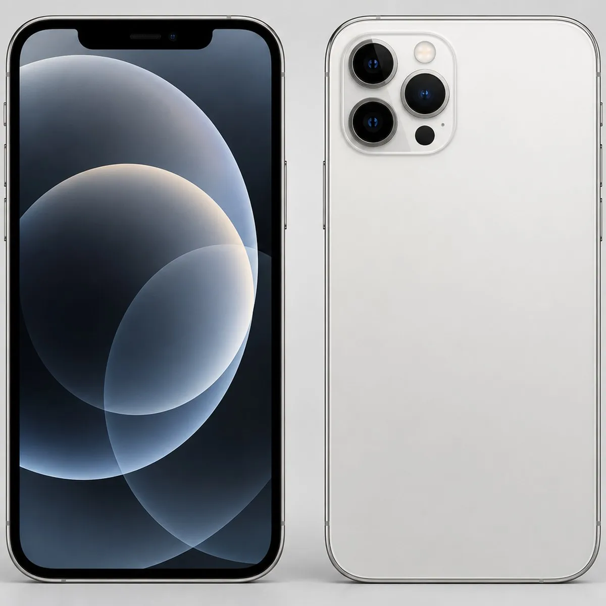 Illustration of iPhone 12 Pro Max 128GB in Silver