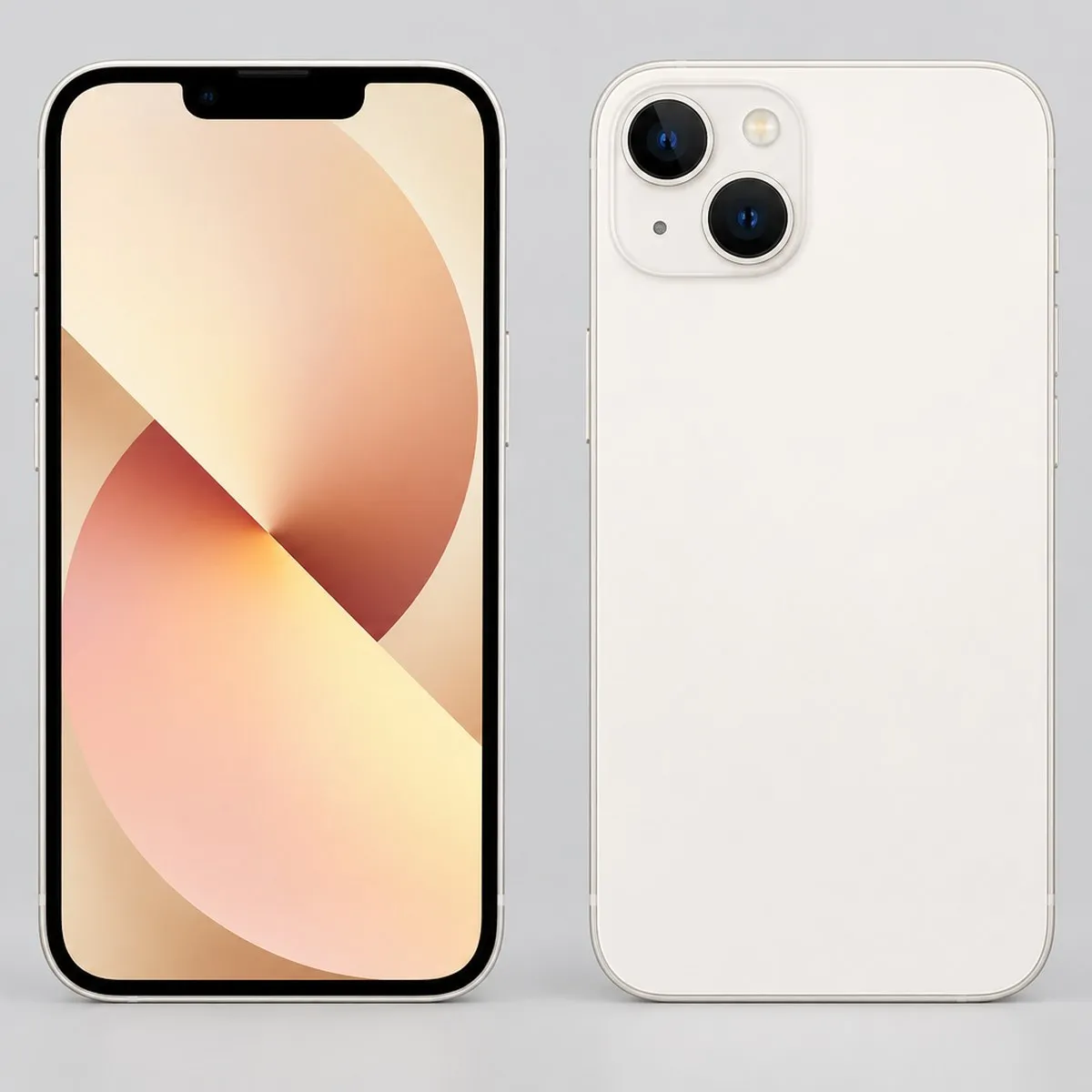Illustration of iPhone 13 256GB in White