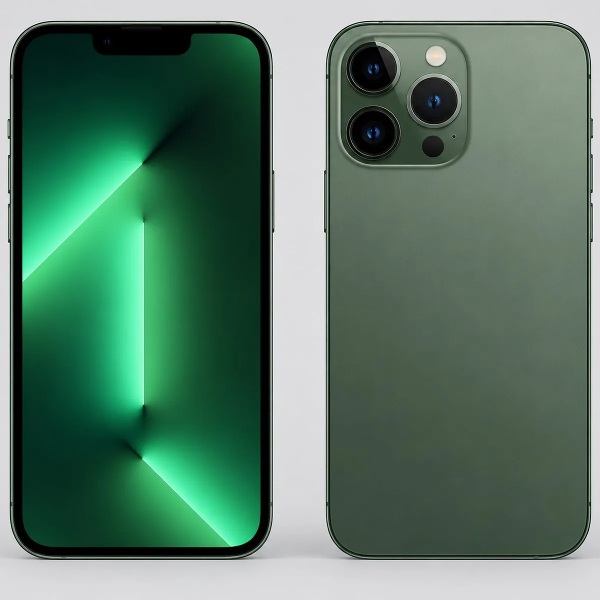 Illustration of iPhone 13 Pro 128GB in Alpine Green