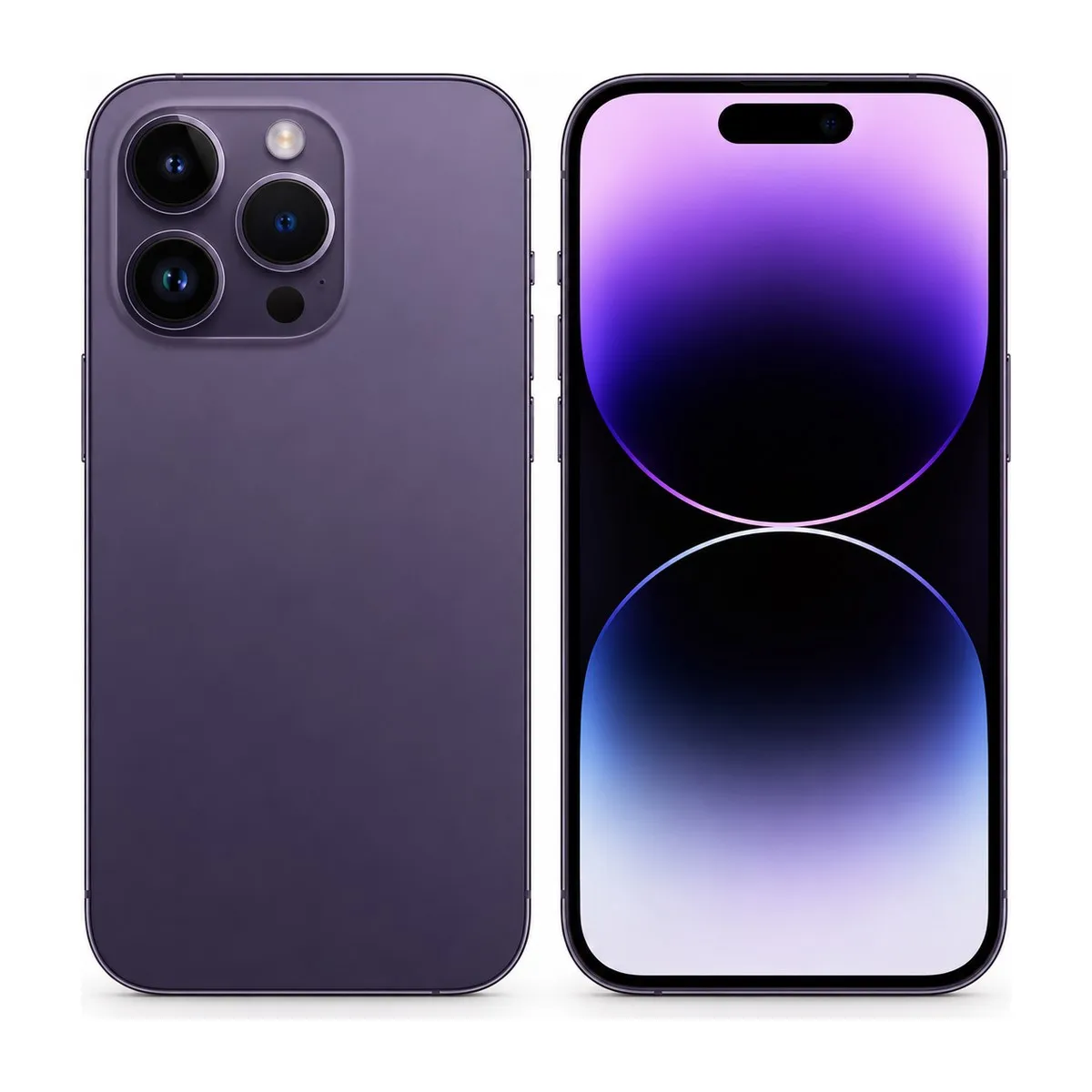 Illustration of iPhone 14 Pro 128GB in Deep Purple