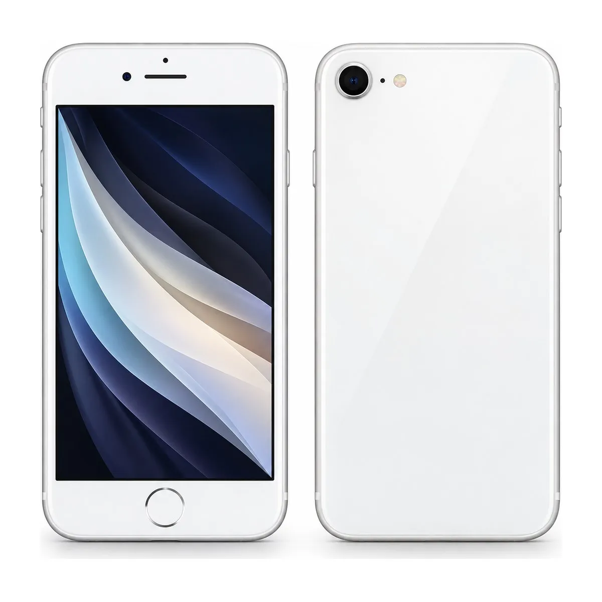 Illustration of iPhone SE 64GB in White