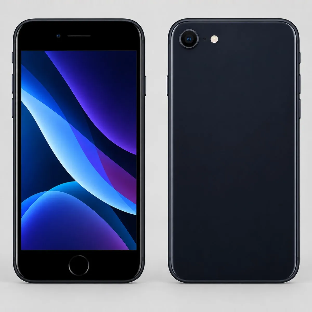 Illustration of iPhone SE (2022) 64GB in Black