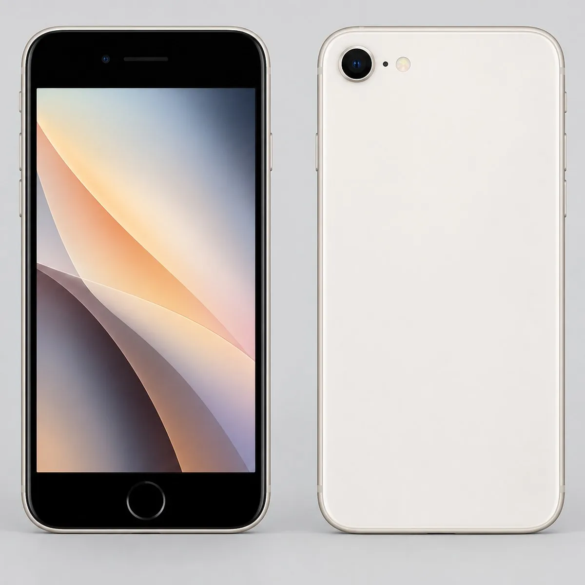 Illustration of iPhone SE (2022) 64GB in White