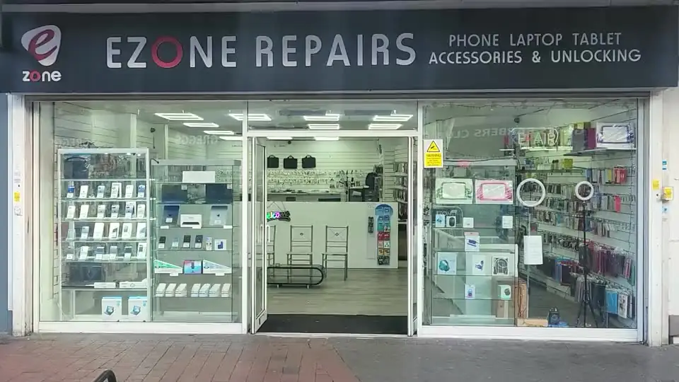 The Ezone Repairs shop front on Harefield Road, Nuneaton